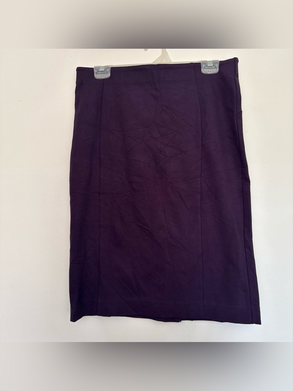 Ann Taylor Classic Dark Purple Pencil Skirt size 6